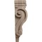 Ekena Millwork 3"W x 1 3/4"D x 6"H Extra Small Traditional Pilaster Wood Corbel, Walnut CORW03X02X06PTWA - alternate 3
